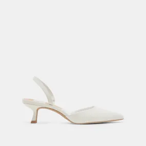 CORSA HEELS TRUE WHITE LEATHER