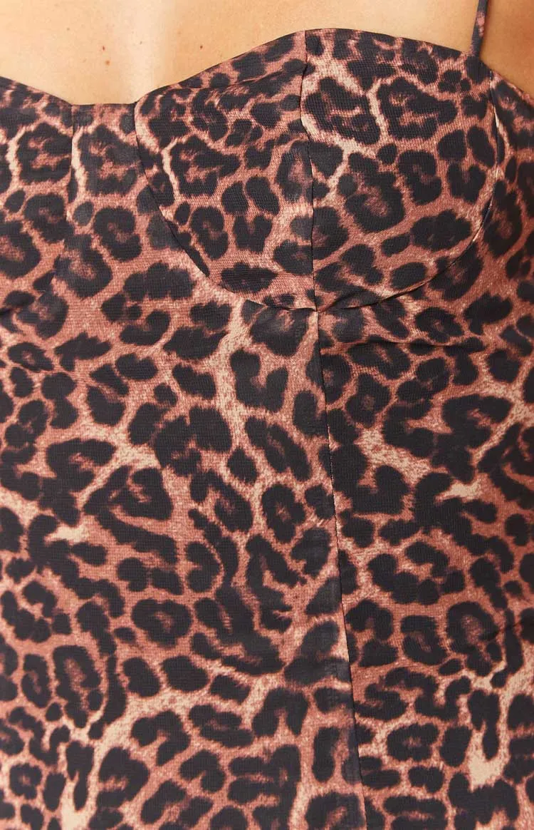 Penny Lane Leopard Print Mini Dress