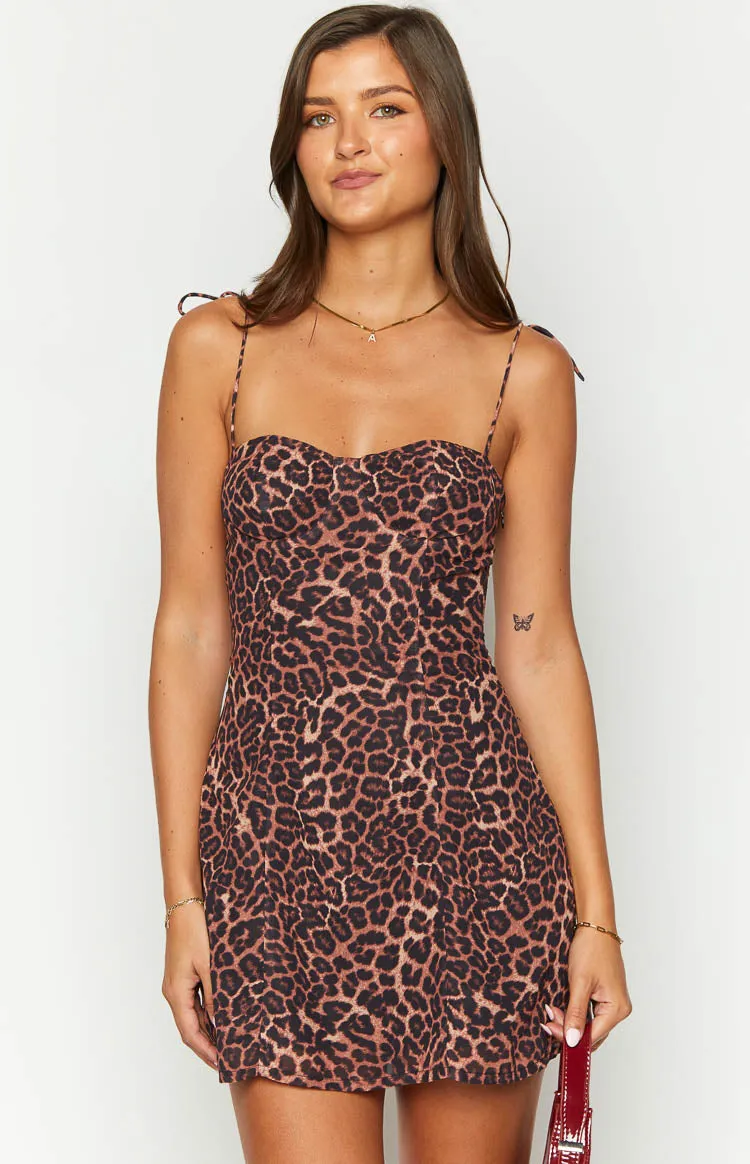 Penny Lane Leopard Print Mini Dress